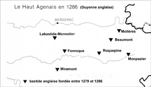 Haut-Agenais en 1286